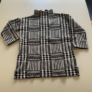 Retro mock turtleneck winter sweater